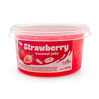 Fusion Select Lychee Coconut Jelly – Kid-Friendly Resealable Snack Jar for Lunchboxes and Pantry Treats, 14 oz