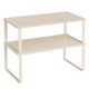 Travertine Beige + Cream White - 15.6"w