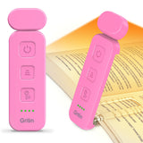 Gritin Rechargeable Book Lamp – Meaningful Holiday Gift for Mom, Partner-Friendly Amber Reading Light for Bed