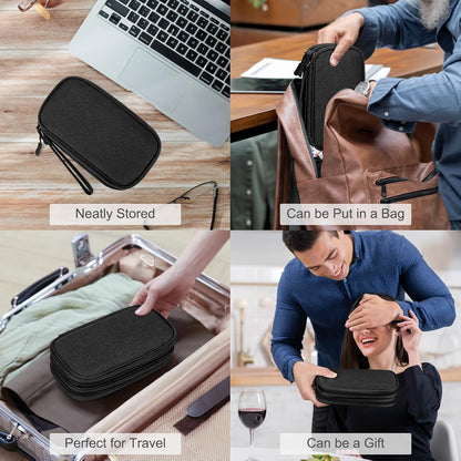 FYY Travel Tech Pouch – Durable Outdoor Cable Organizer for Camping Trips, Waterproof Gadget Pouch
