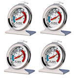 ThermoPro Refrigerator and Freezer Thermometer Holiday Gift for Mom and Dad, Ready-to-Use 4-Pack with No Batteries Required