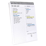 TaskMaster To Do List – Neutral Tone Spiral Notepad for Streamlined Task Tracking