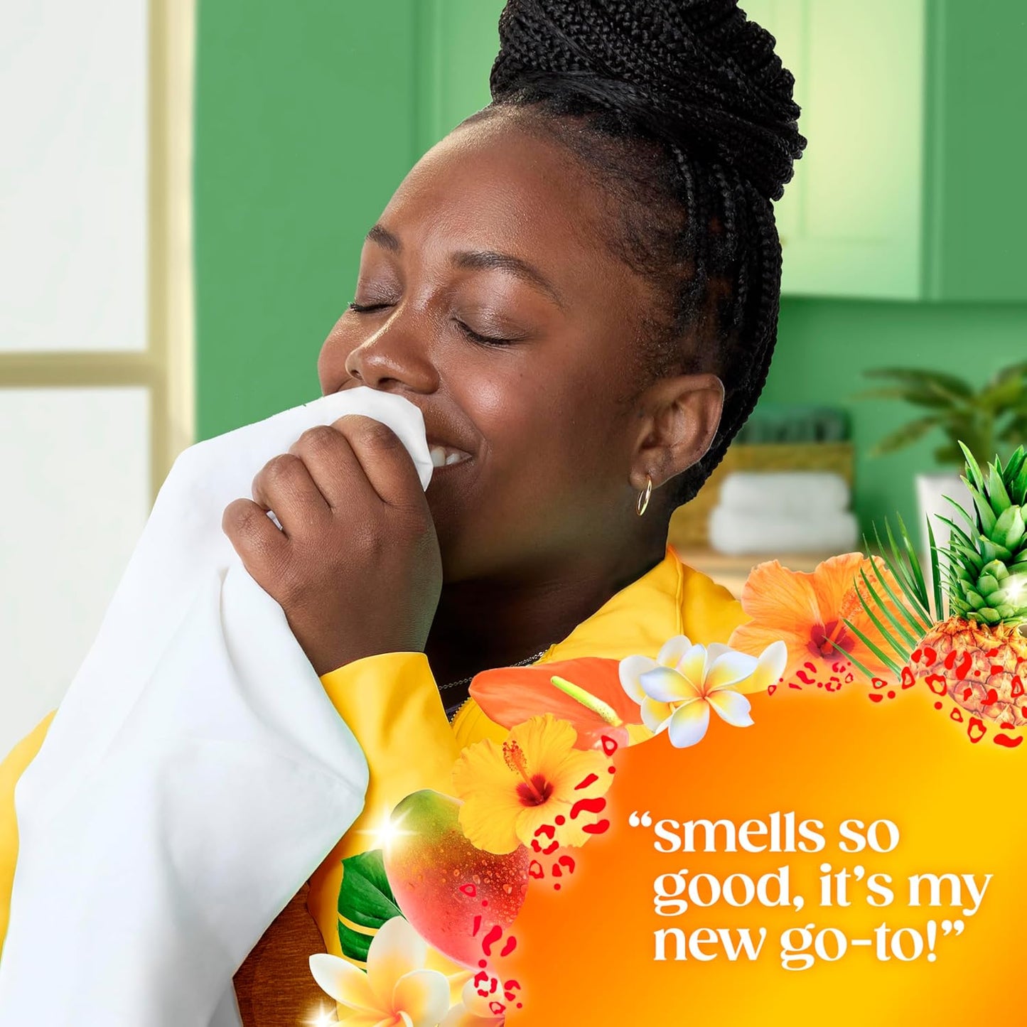 Gain Flings Island Fresh Laundry Pacs for Post Workout Recovery and Master Bedroom Closet, Febreze Odor Defense Sweat Eliminating Pods