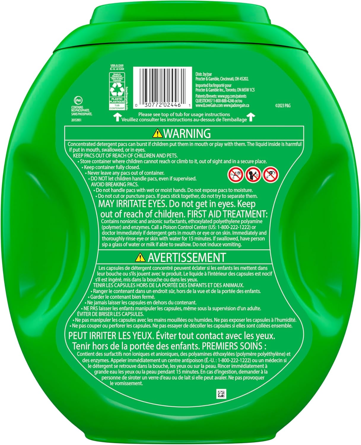Gain Flings Laundry Detergent Pacs as a Practical Housewarming Gift, 4-in-1, 60 Count