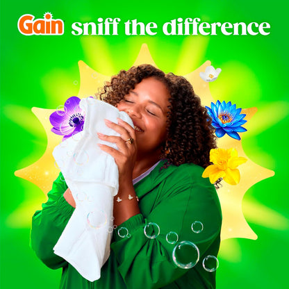 Gain Flings Odor Defense Laundry Detergent Pacs – Mindful Wash Day Pods for Closet & Dresser, Moonlight Breeze Scent