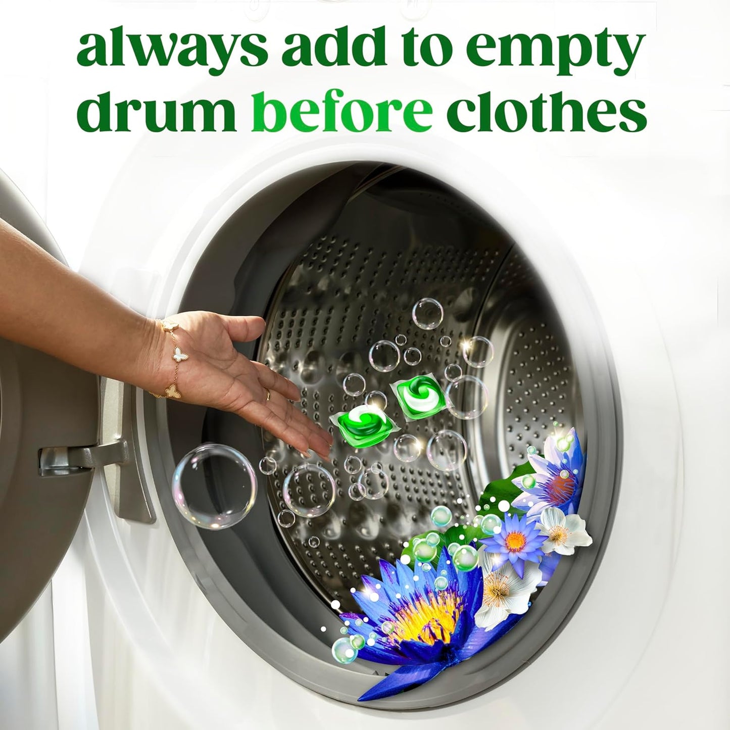 Gain Flings Premium Laundry Pacs – Elevated Fragrance Experience for Boutique-Style Walk-In Closet, Waterfall Delight