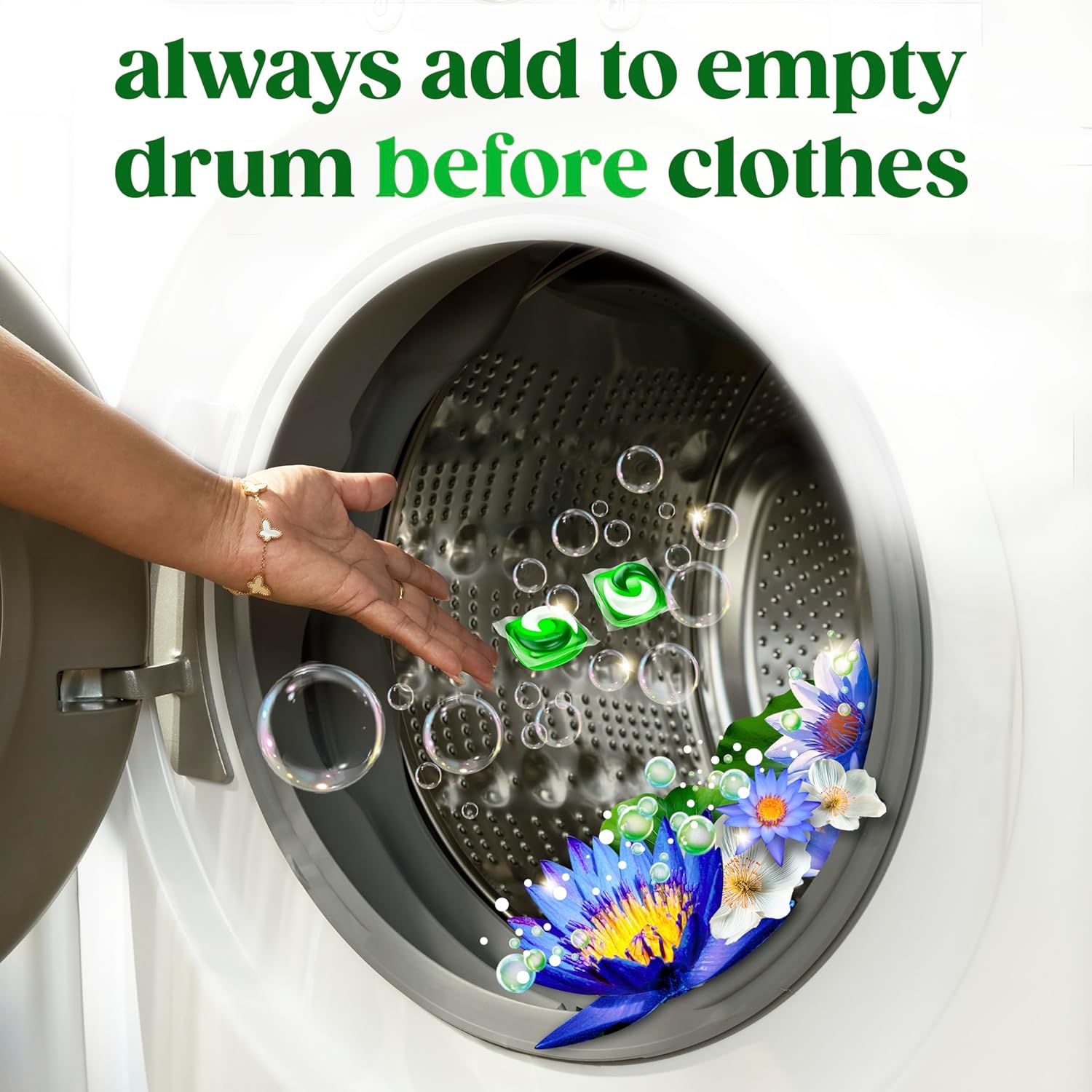 Gain Flings Premium Laundry Pacs – Elevated Fragrance Experience for Boutique-Style Walk-In Closet, Waterfall Delight