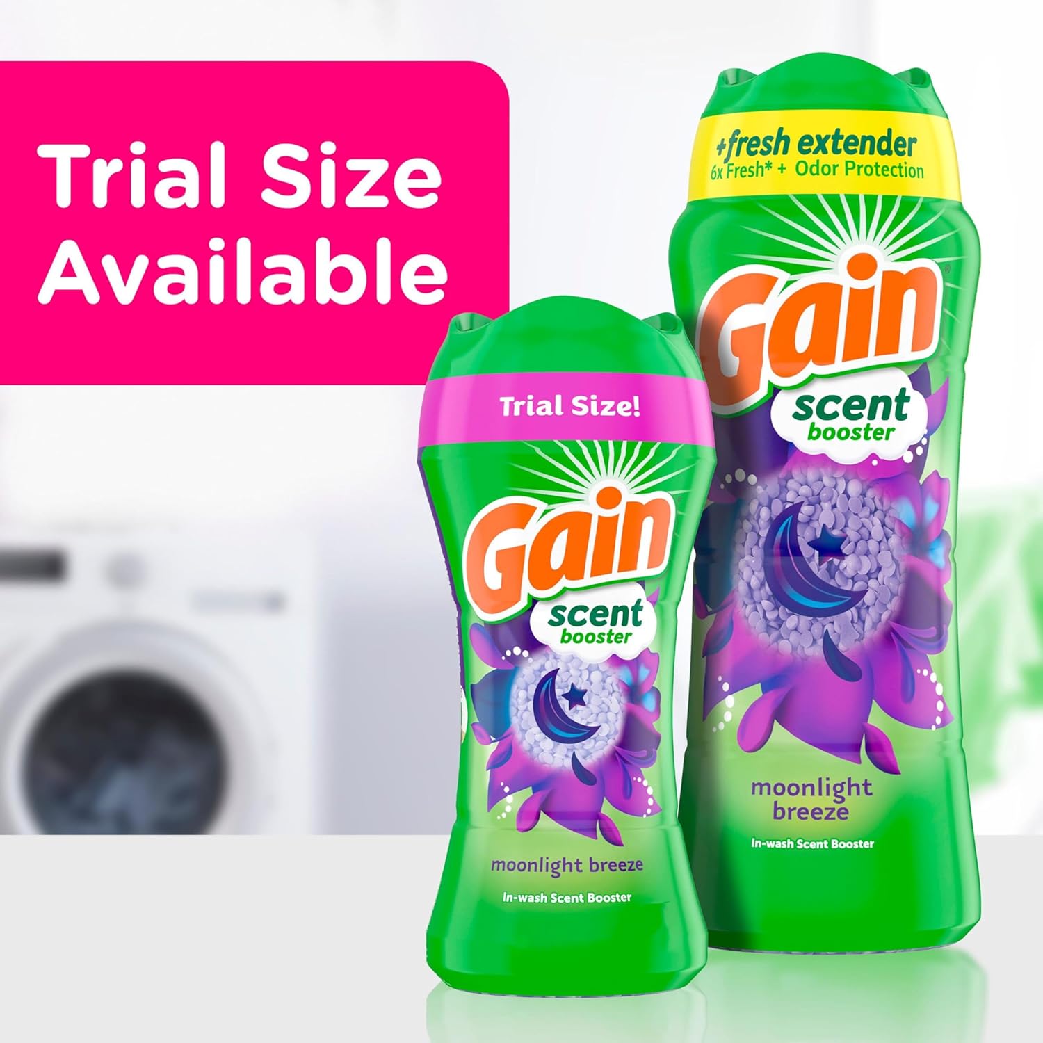 Gain In-Wash Laundry Scent Booster Beads Moonlight Breeze Scent for Master Suite Comfort and Long-Lasting Fabric Aroma