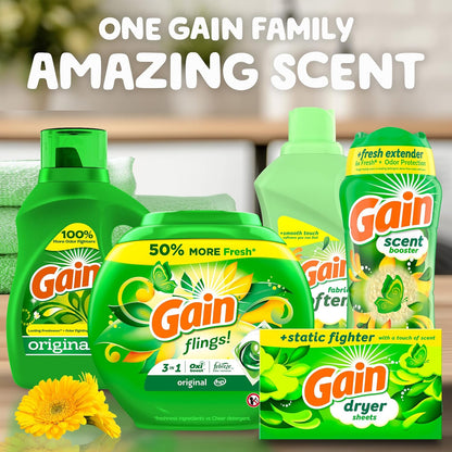 Gain In-Wash Scent Booster Beads Original Scent – Practical Birthday Gift for Mom Who Loves the Original Gain Aroma