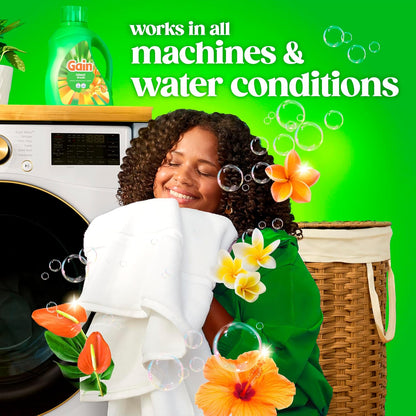 Gain Island Fresh Laundry Detergent 154 fl oz – Family-Safe Fresh Scent for Kids' Pajamas, Nursery Linens, and Playroom Rugs