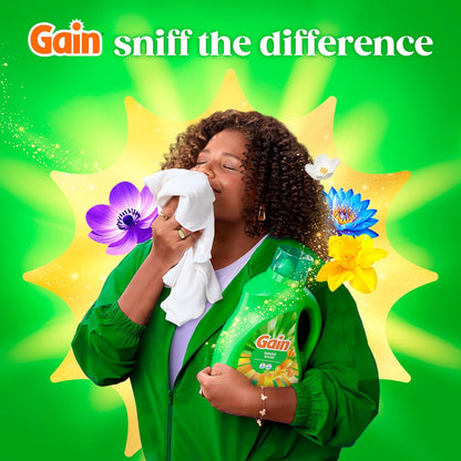 Gain Island Fresh Laundry Detergent 154 fl oz – Family-Safe Fresh Scent for Kids' Pajamas, Nursery Linens, and Playroom Rugs