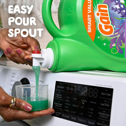 Gain Liquid Laundry Detergent Lavender – Kid Bedroom Laundry for Tough Stain Pre-Treat and Family Freshness