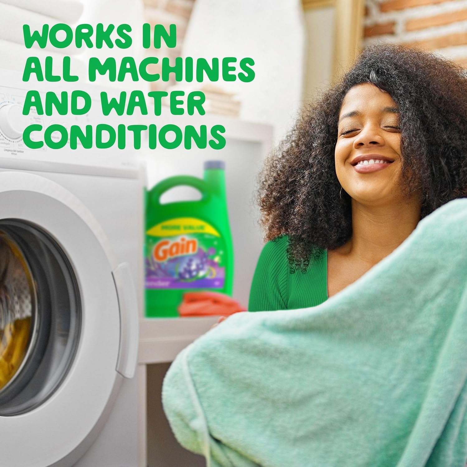 Gain Liquid Laundry Detergent Lavender – Kid Bedroom Laundry for Tough Stain Pre-Treat and Family Freshness