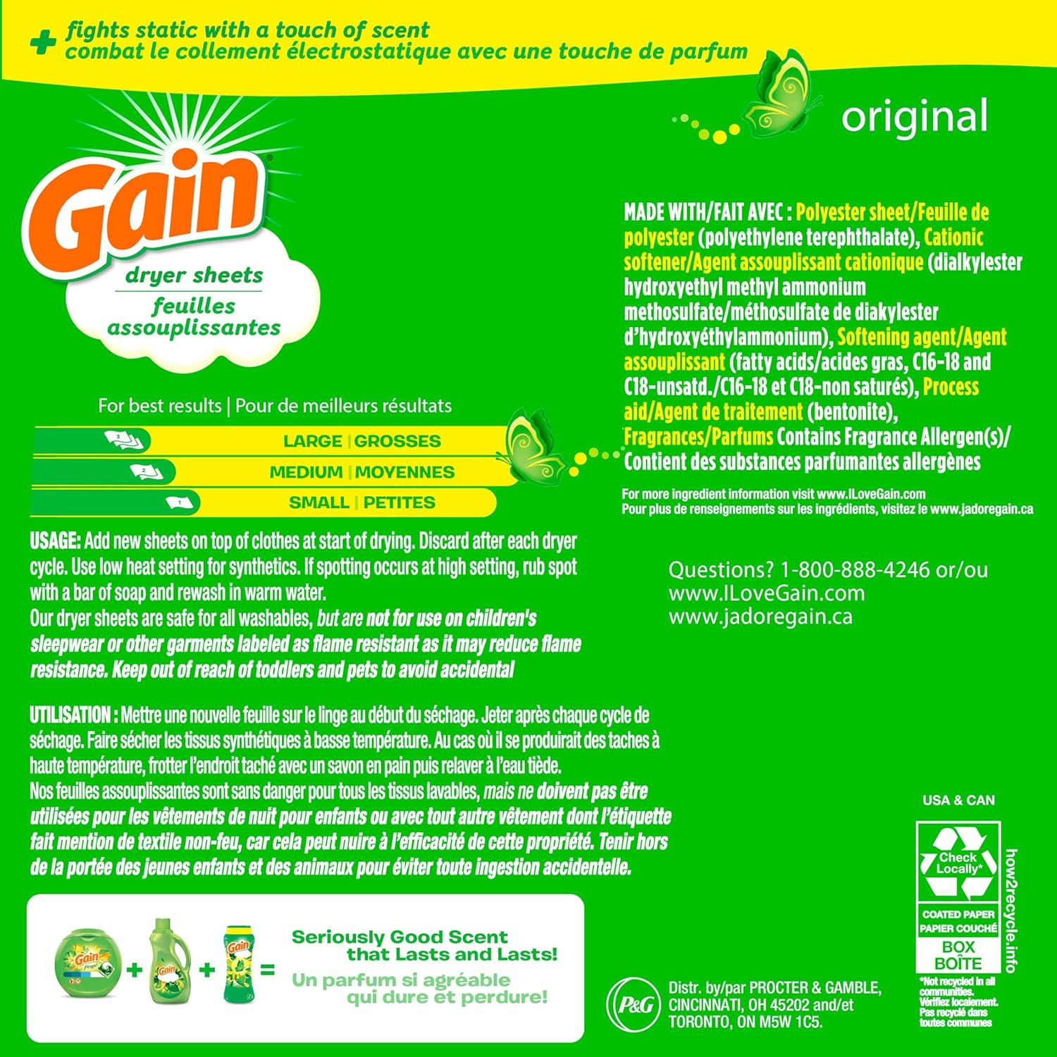 Gain Original Scent Laundry Sheets – Streamlined Freshness System for Dorm Room Essentials
