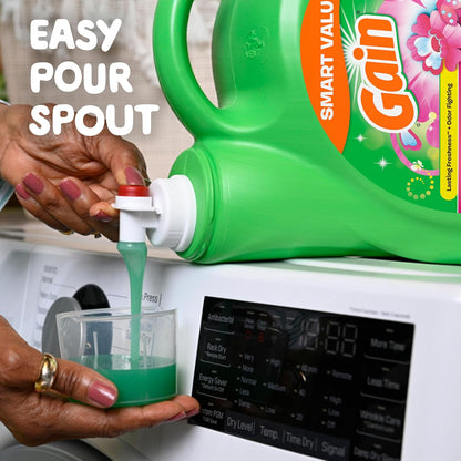 Gain Spring Daydream Laundry Soap, 88 fl oz, Dewy Floral and Apple Tree Fragrance, Mood-Boosting Wash for Meditation Space