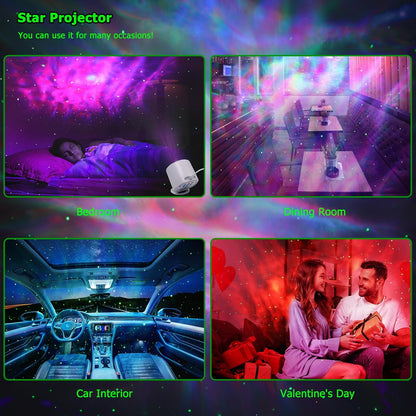 Galaxy Projector Star Night Light with Sleep Mode – Calming Bedtime Ritual Light for Adults, Auto-Shutoff Timer and Aurora Effects