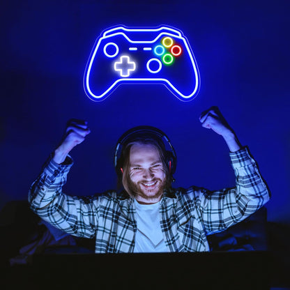 Gamer Neon Sign – Streaming Backdrop Light for Twitch and YouTube Setup, Adjustable LED for Content Creators