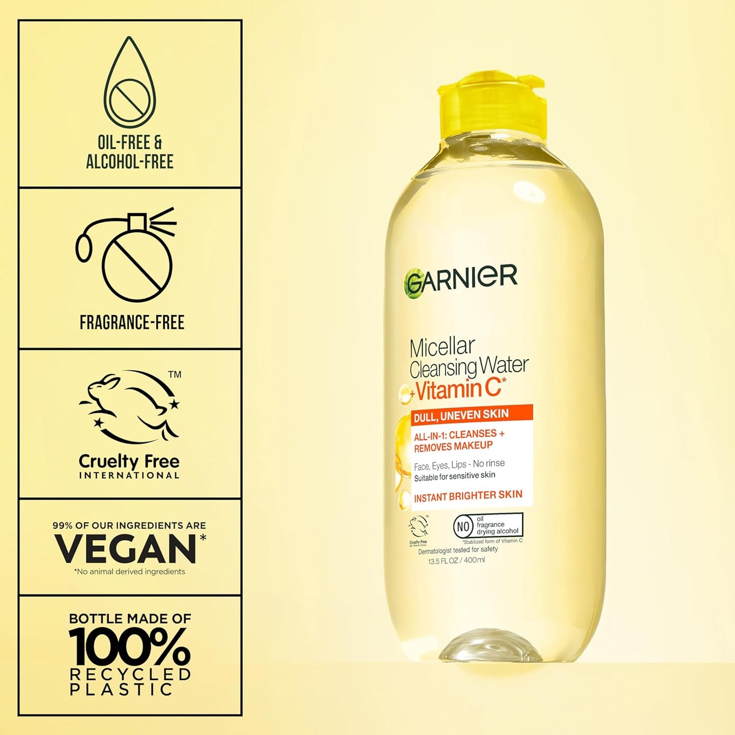 Garnier Brightening Micellar Water – Perfect Birthday Gift Cleanser for Beauty-Conscious Friends & Family