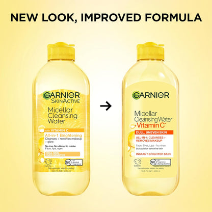 Garnier Brightening Micellar Water – Perfect Birthday Gift Cleanser for Beauty-Conscious Friends & Family