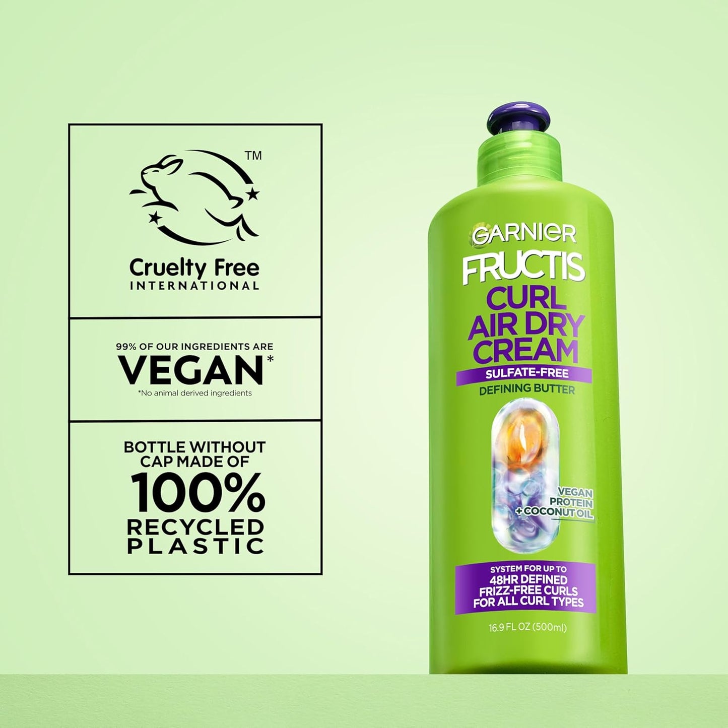 Garnier Fructis Curl Nourish Air Dry Cream XL – Single-Step Frizz Control for an Effortless Curly Hair Routine
