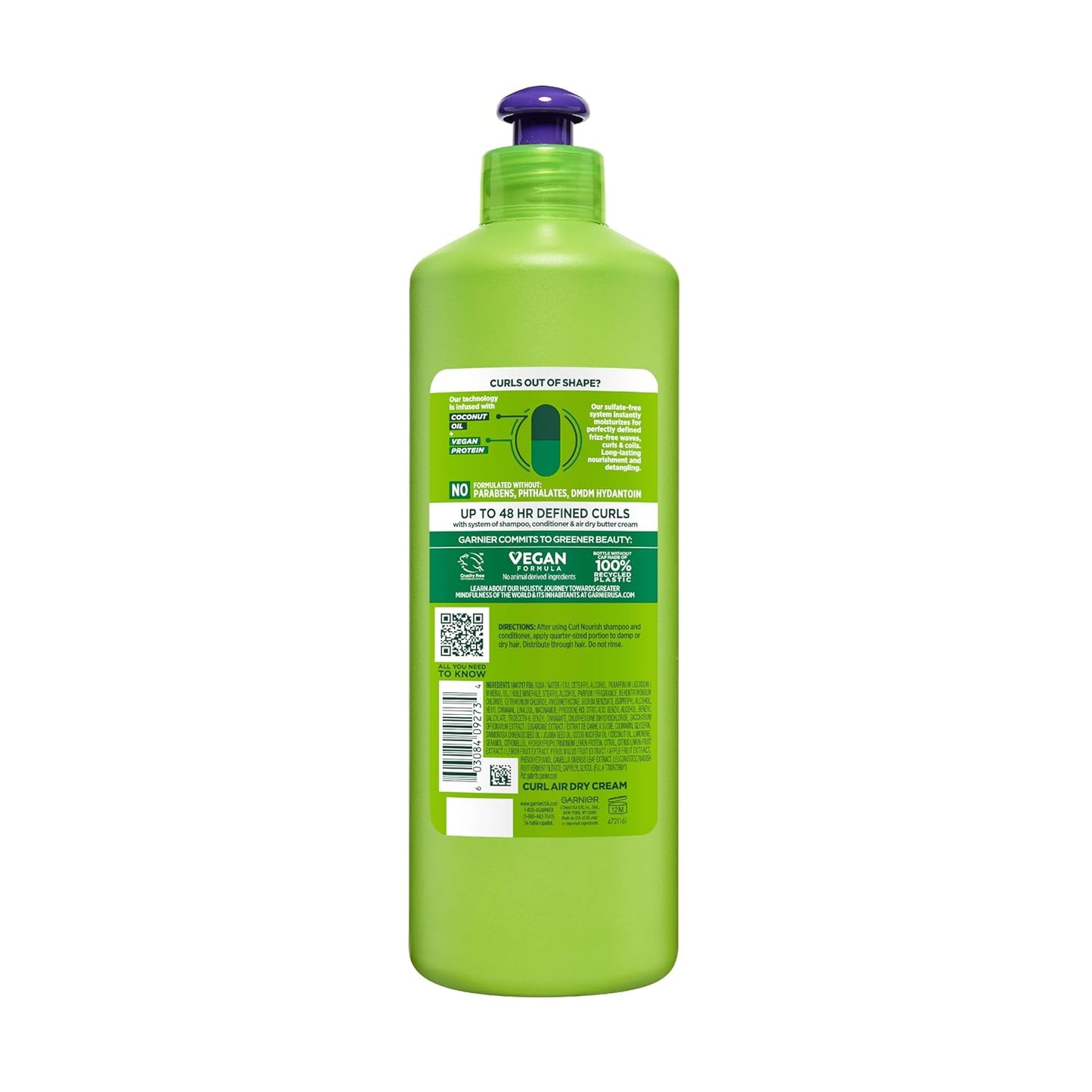 Garnier Fructis Curl Nourish Air Dry Cream XL – Single-Step Frizz Control for an Effortless Curly Hair Routine