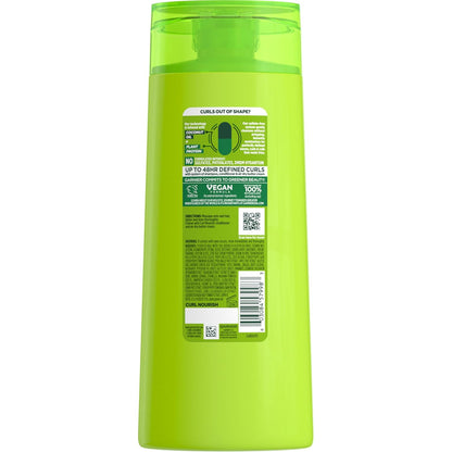 Garnier Fructis Curl Nourish Shampoo – Modern Green Beauty Vanity Staple for Curly Hair, Minimalist Shelf Look