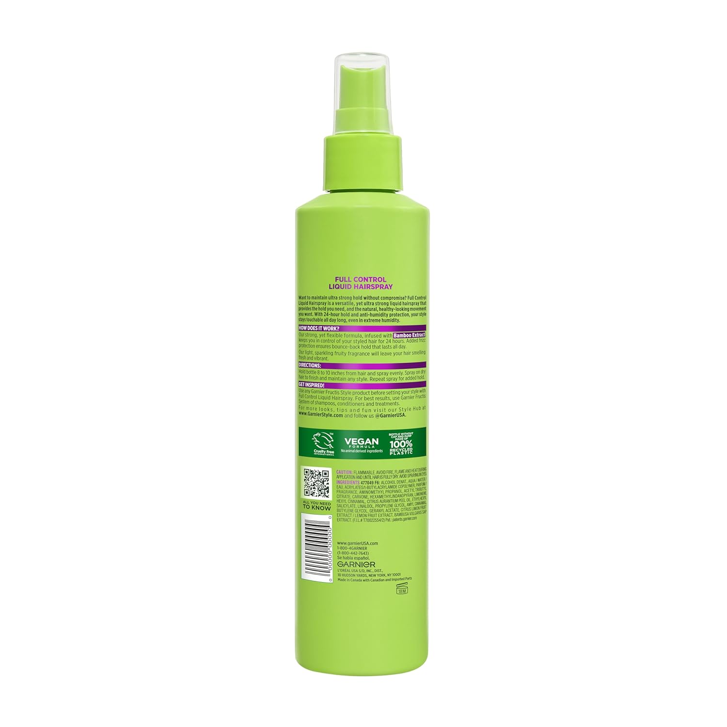 Garnier Fructis Full Control Hairspray – Essentials-Only Hold for Uncluttered Spaces