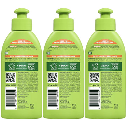 Garnier Fructis Luxury Smoothing Milk – Elevated Frizz Control with Nourishing Argan Oil Infusion
