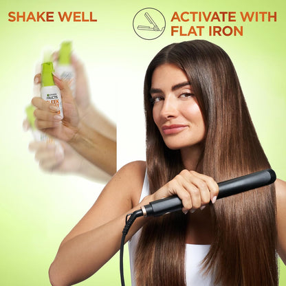 Garnier Fructis Sleek and Shine Sleek and Stay Hair Serum – Paraben and Phthalate-Free Heat Protectant for Frizzy, Dry Hair