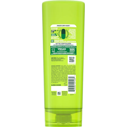 Garnier Fructis Sleek & Shine Conditioner – 97% Humidity Defense for Camping Trips and Outdoor Festivals