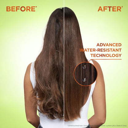 Garnier Fructis Sleek & Shine Shampoo, Conditioner & Leave-In Bundle – Affordable Holiday Gift for Mom, Anti-Frizz Vegan Set
