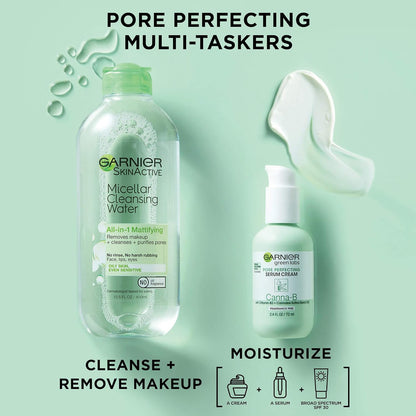 Garnier Micellar Cleansing Water – Uncluttered Bathroom Essential, Fragrance-Free Mattifying Face Wash
