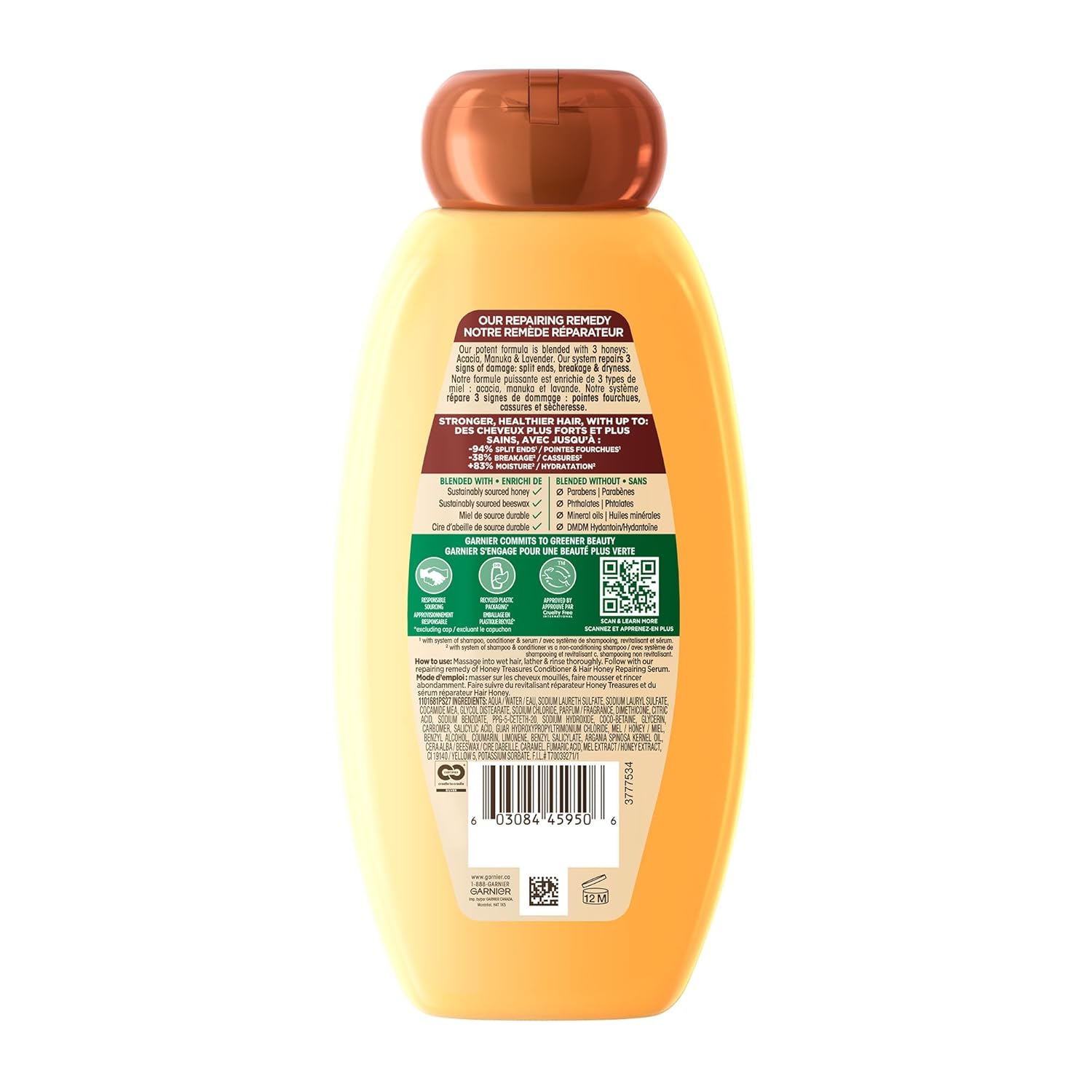 Garnier Repairing Shampoo with Honey & Propolis – Premium Hair Care Gift for Mom or Friend