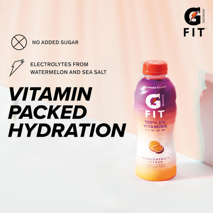 Gatorade Fit Electrolyte Beverage – Healthier Lunchbox Hydration for Active Kids and Teens, No Artificial Colors 12 Pack of 16.9 oz