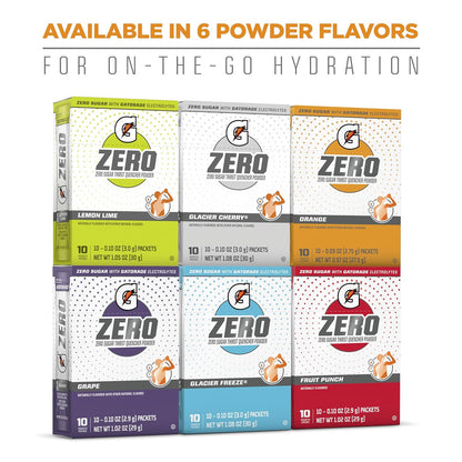 Gatorade G Zero Powder – Desk-Side Hydration Sticks for Focused Office Workdays