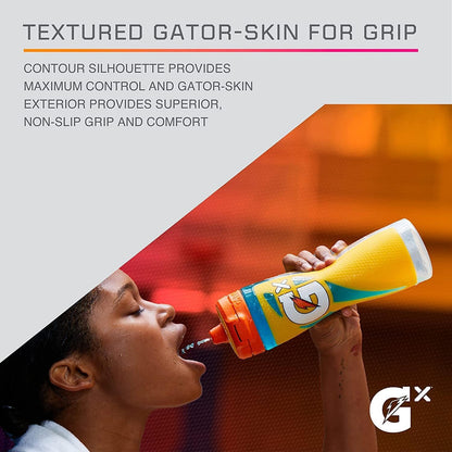 Gatorade Gx Squeeze Water Bottle Gift for Student Athletes, 30oz with Personalized ID Ring
