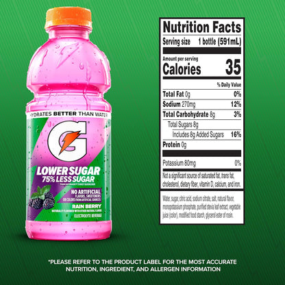 gatorade's #1 proven electrolyte blend with sodium, chloride, and potassium