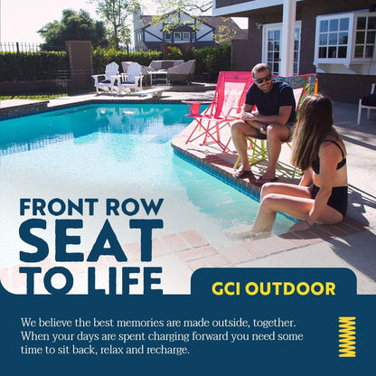 GCI Outdoor Comfort Pro Rocker Valentine's Day Gift for Her, Portable Rocking Chair for Relaxing Outdoors