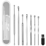 Geengle Ear Pick Set – Holiday Gift for Him, 8-Piece Stainless Steel Ear Cleansing Tools with Cleaning Brush