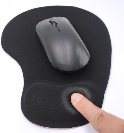 gel-padded ergonomic wrist rest that moulds to wrist contours