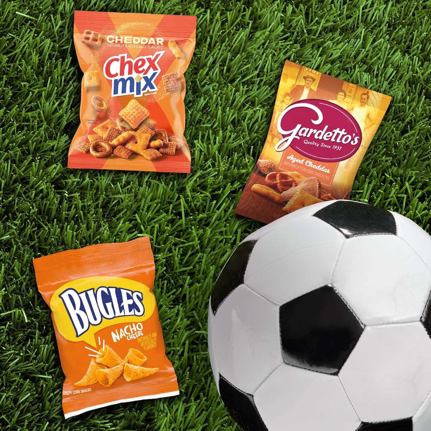 General Mills Cheesy Snack Variety Pack – Housewarming Gift Basket Filler with Chex Mix, Bugles & Gardetto's Single-Serve Bags