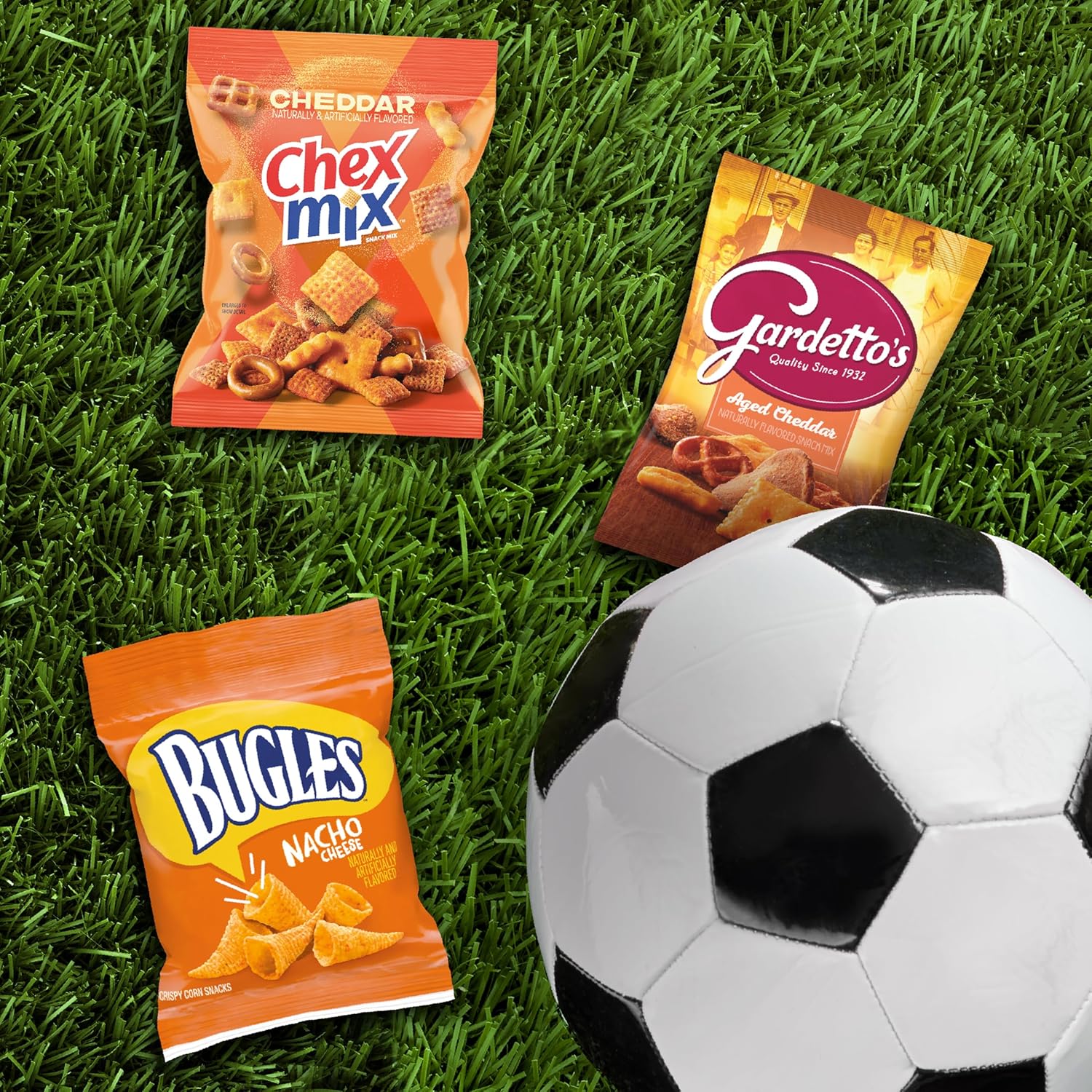 General Mills Cheesy Snack Variety Pack – Housewarming Gift Basket Filler with Chex Mix, Bugles & Gardetto's Single-Serve Bags