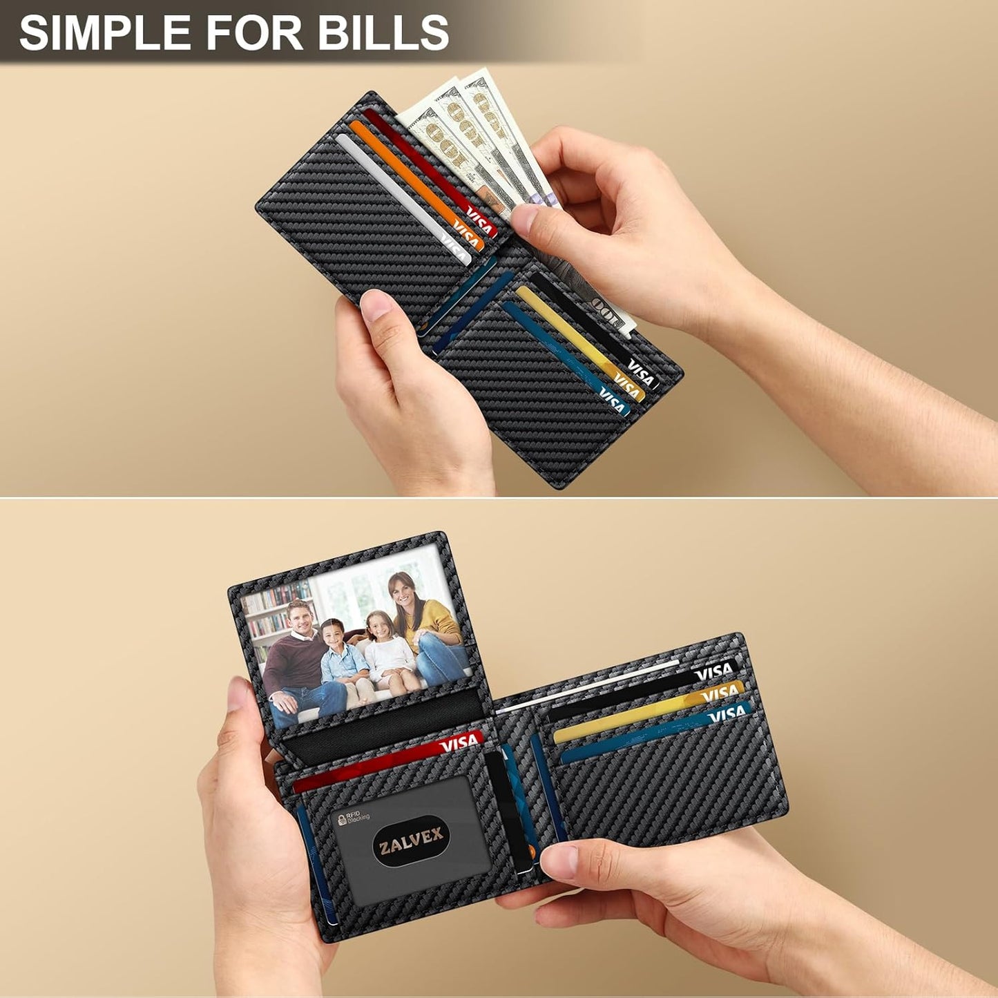 genuine leather construction with leather lining and magnetic closure