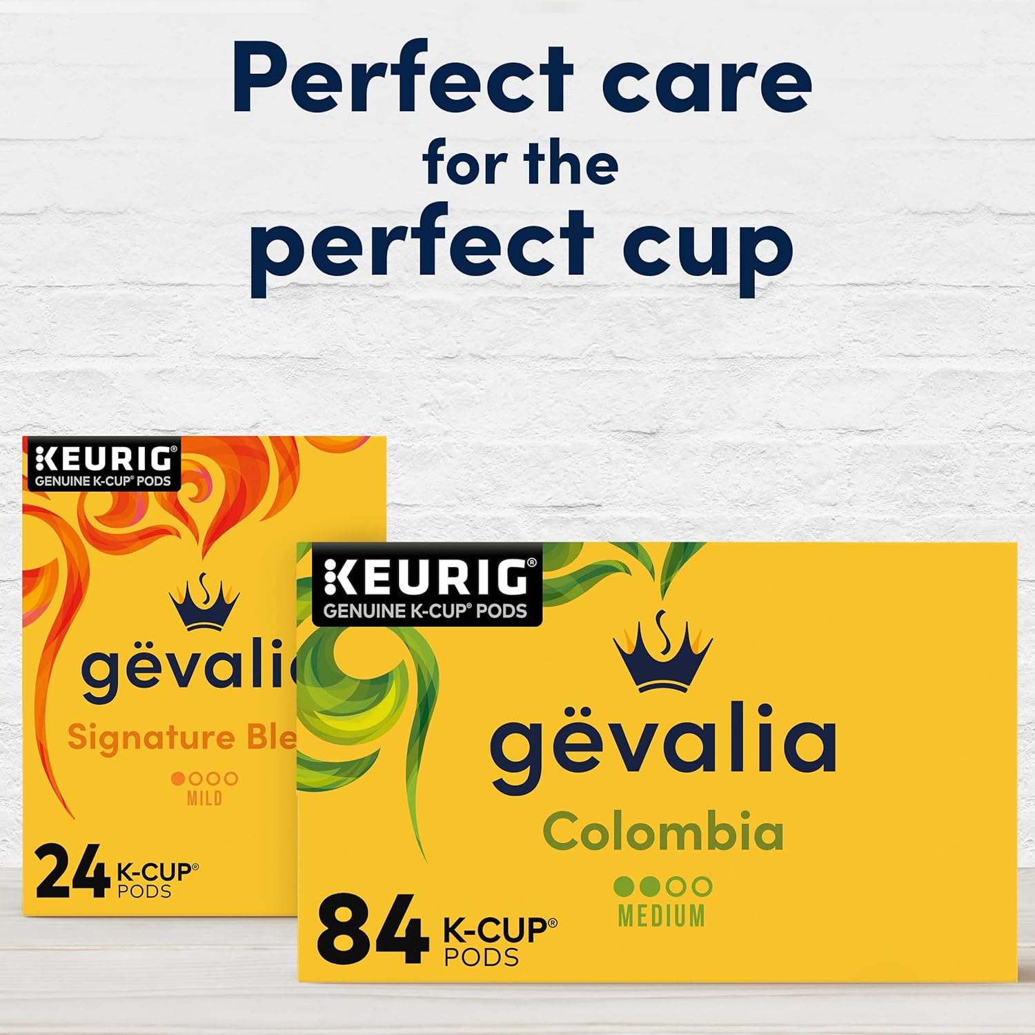 Gevalia Colombia K-Cup Coffee Pods – Calming Medium Roast Brew for Home Office Wellness and Low Carb Living, 84 ct Box