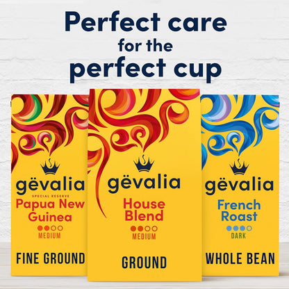 Gevalia House Blend 100% Arabica Ground Coffee – 4 Bag Multi Pack for Steady Daily Drip Brewing in Home Office