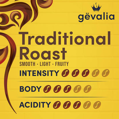 Gevalia Mild Roast Whole Bean Coffee – Simple Everyday Brew for the Intentional Kitchen, 12 oz Bag