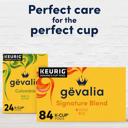 Gevalia Signature Blend Light Roast K-Cup Pods – Display-Worthy Coffee Box for the Styled Kitchen Counter, 84 ct
