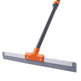 CLEANHOME 17-Inch Rubber Squeegee with Extendable Handle for Patios, Driveways, and Pool Decks | Water Removal Tool for Outdoor Surfaces