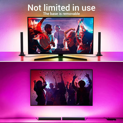 GiftBrand RGB Light Bar – Minimalist Desk Lighting, Single USB Powered LED Bar with Clean Aluminum Finish