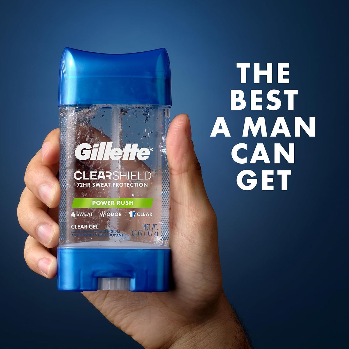 Gillette Clear Gel for Men – Simple Daily Routine Upgrade, Long-Lasting and Residue-Free